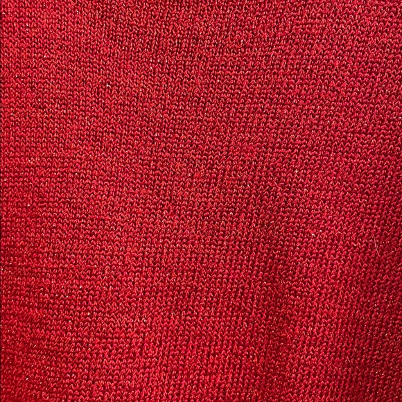 Sag Harbor Vibrant Red Cardigan - Picture 4 of 4
